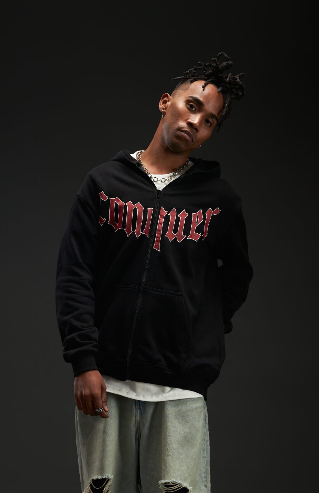 CONQUER REULAR FIT ZIPPER