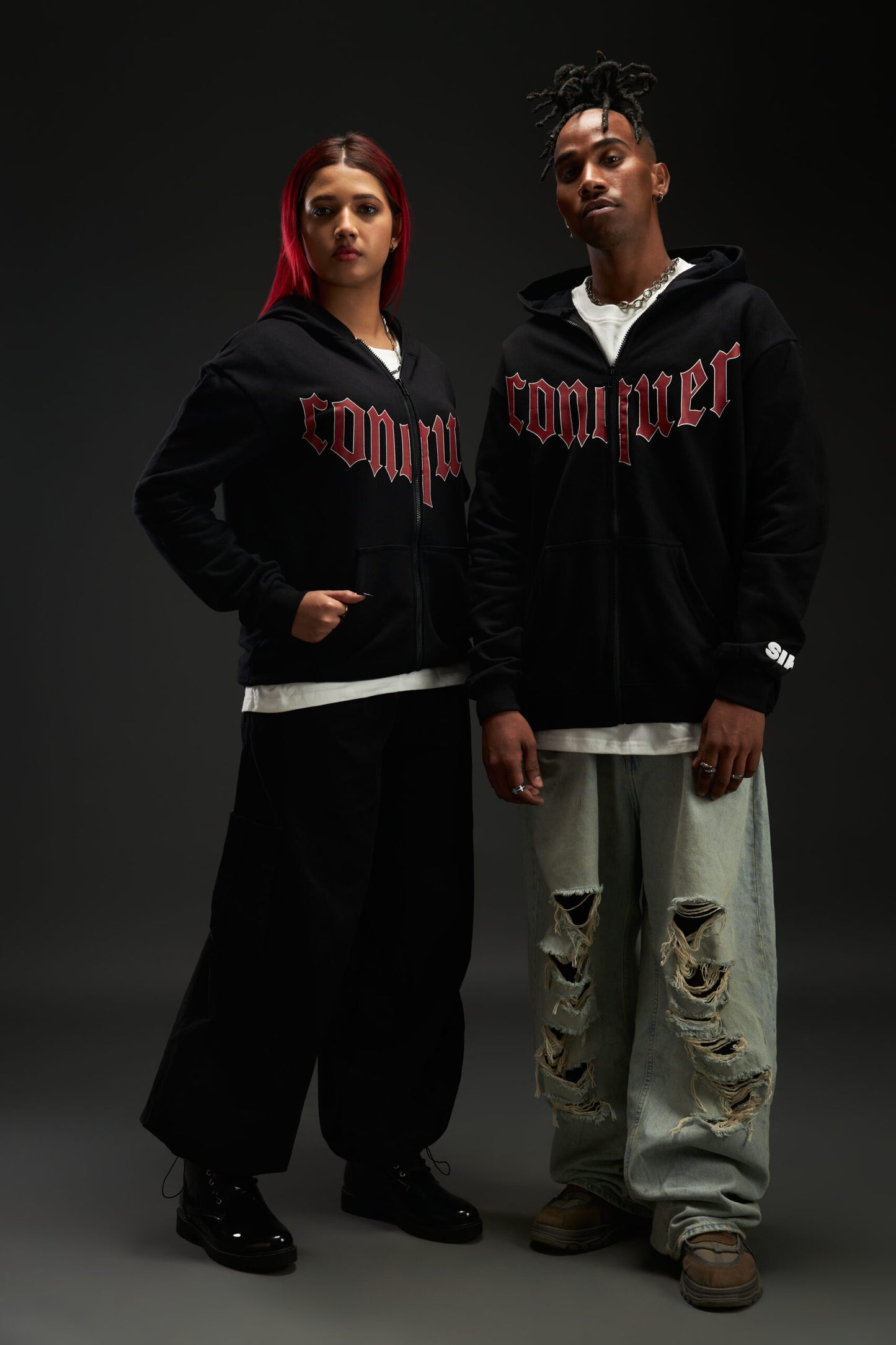 CONQUER REULAR FIT ZIPPER