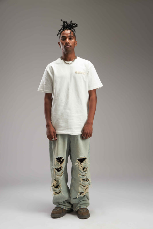 OFF WHITE BASIC REGULAR FIT TEE