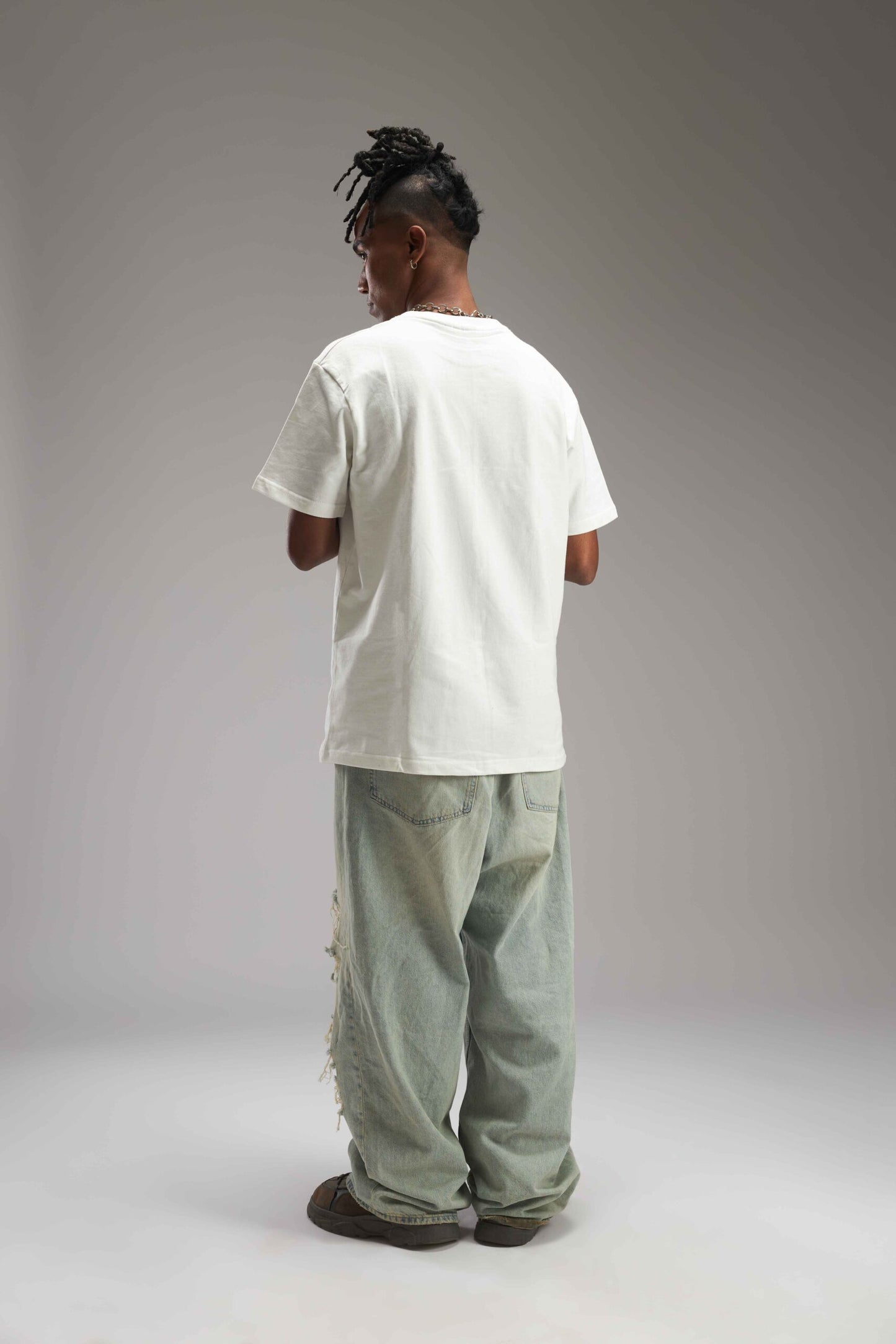OFF WHITE BASIC REGULAR FIT TEE
