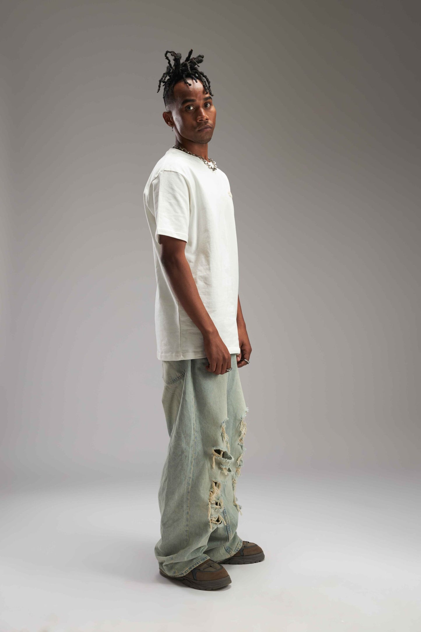 OFF WHITE BASIC REGULAR FIT TEE