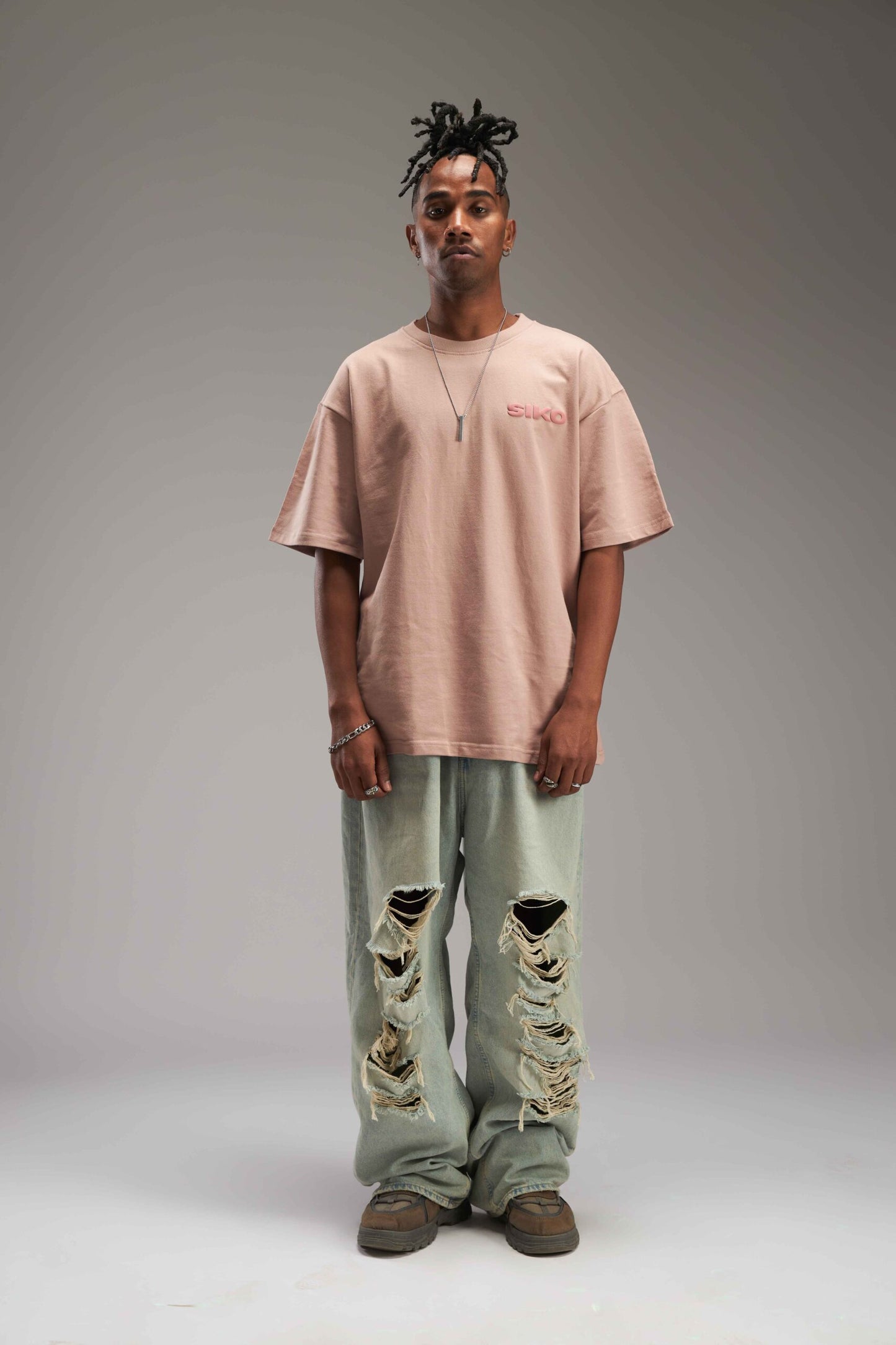 ONION PINK BASIC OVERSIZED TEE