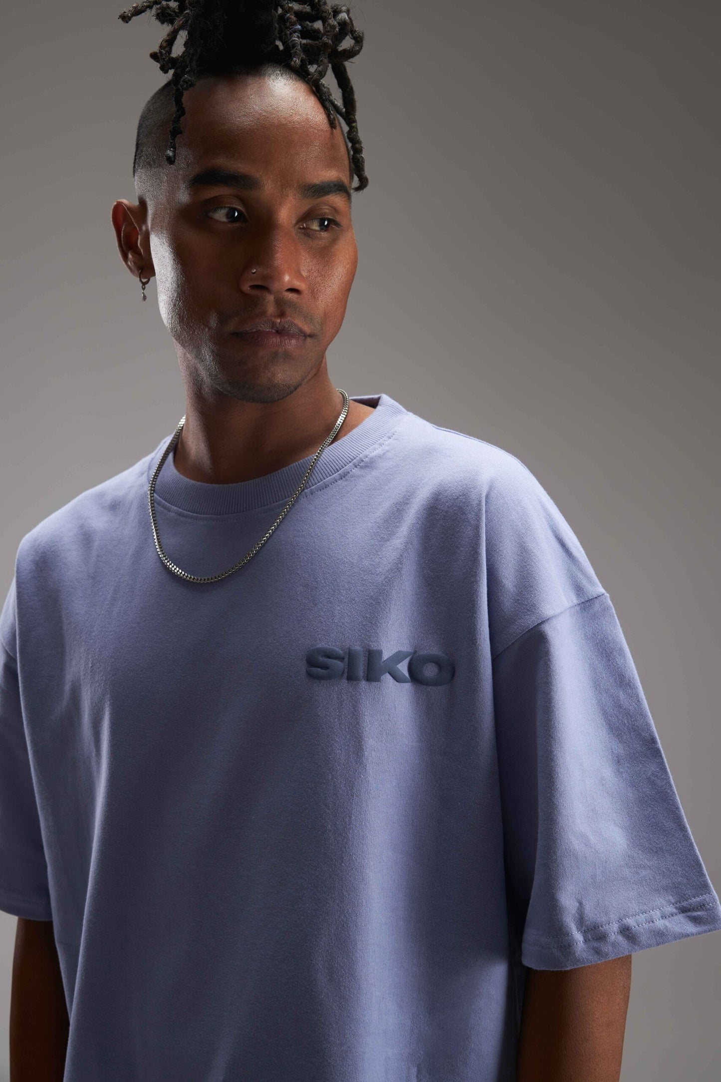 ICE BLUE BASIC OVERSIZED TEE
