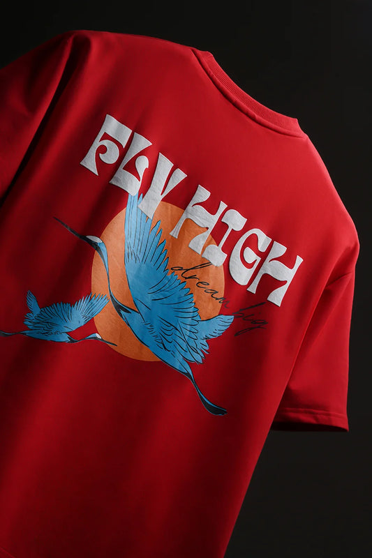 FLY HIGH RED TEE
