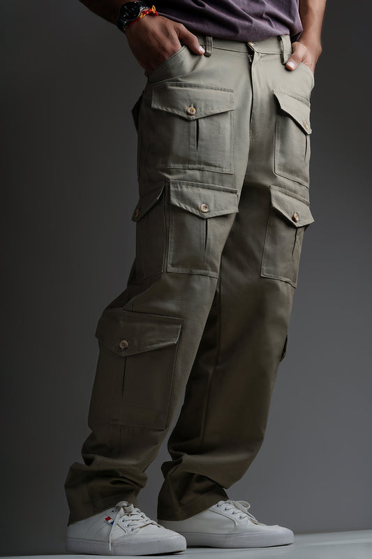 OLIVE GREEN CARGO PANTS