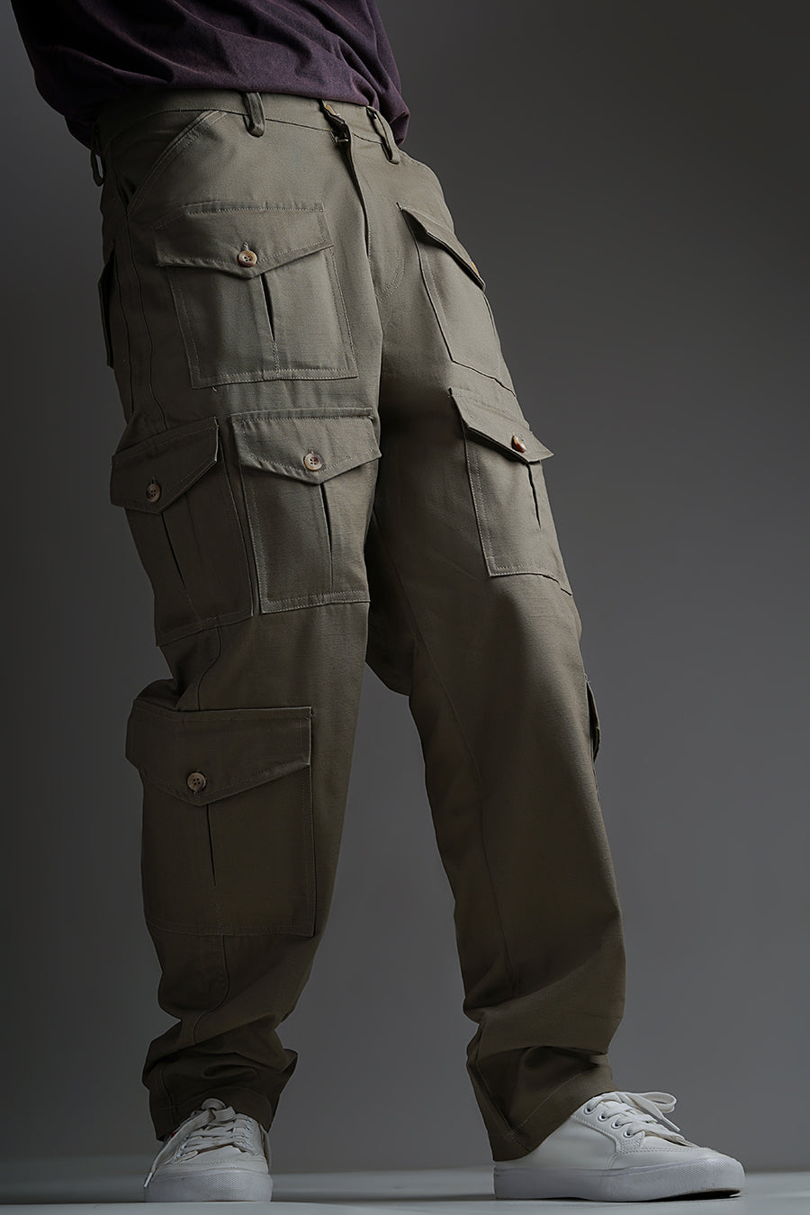 OLIVE GREEN CARGO PANTS